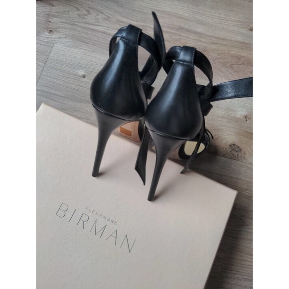 Alexandre Birman Clarita 100 Knot Sandal Heels Stilleto Black - Picture 9 of 12